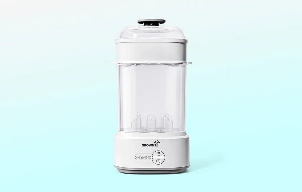 Grownsy bottle sterilizer with dryer (pilka) aprašymas - Prekės nuotrauka