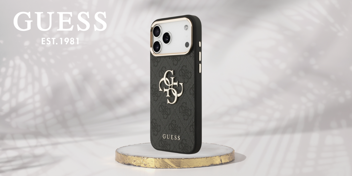 Dėklas Guess 4G Big 4G Classic Logo Case for iPhone 17 Pro Max / 18 Pro Max - Juodas and Gold aprašymas - Prekės nuotrauka