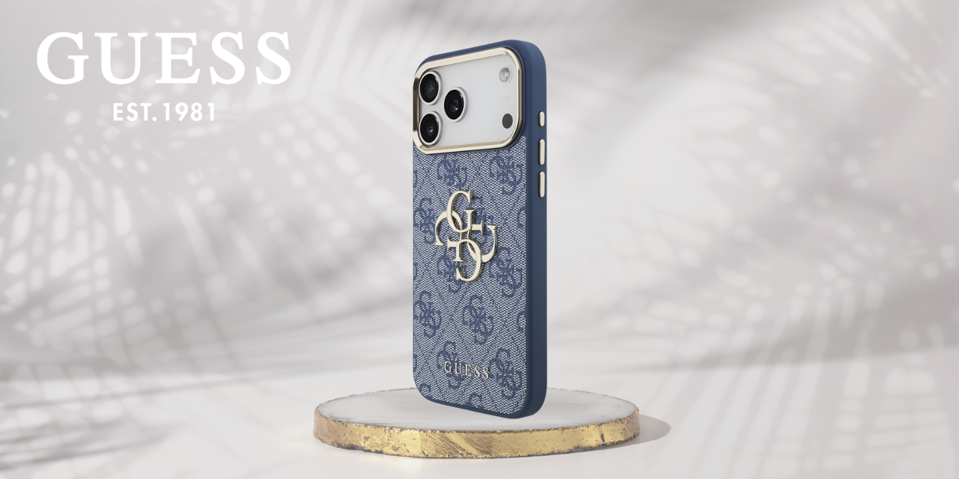 Dėklas Guess 4G Big 4G Classic Logo Case, skirta iPhone 18 Pro Max / 17 Pro Max – mėlyna ir auksinė aprašymas - Prekės nuotrauka