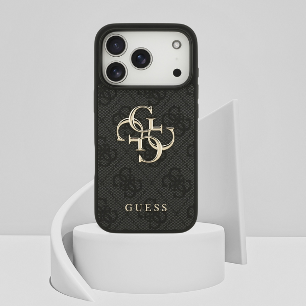 Dėklas Guess 4G Big Logo Case for iPhone 17 Pro / 18 Pro - Juodas aprašymas - Prekės nuotrauka