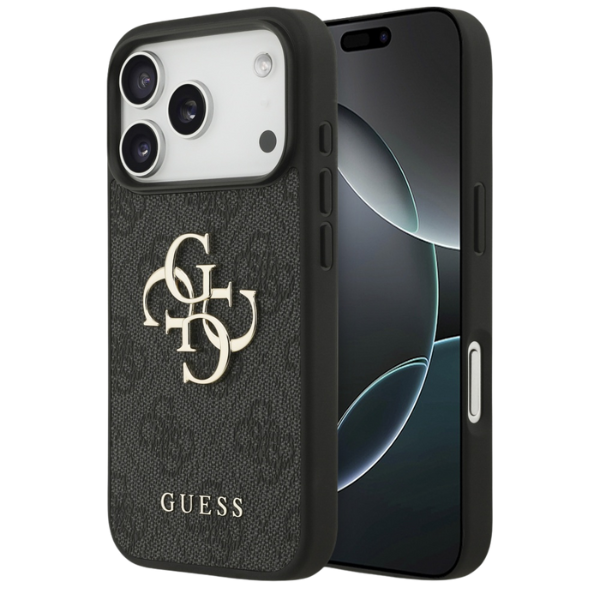 Dėklas Guess 4G Big Logo Case for iPhone 17 Pro Max / 18 Pro Max - Juodas aprašymas - Prekės nuotrauka