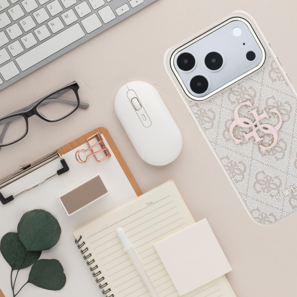 Dėklas Guess 4G & Big Resin Logo Case, skirta iPhone 17 Pro Max / 18 Pro Max – Rožinė aprašymas - Prekės nuotrauka
