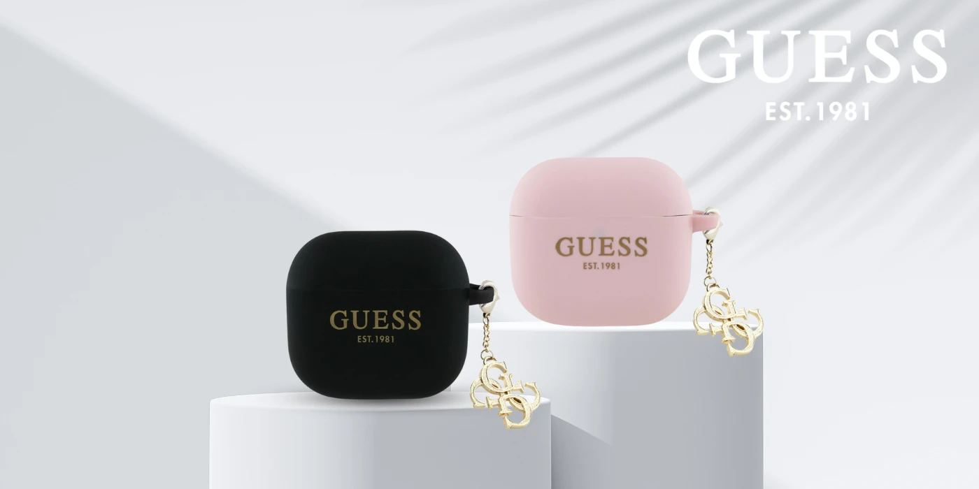 Dėklas Guess GUA4LECG4K AirPods 4 cover juodos spalvos silikoninis 4G Charm aprašymas - Prekės nuotrauka Dėklas Guess GUA4LECG4K AirPods 4 cover juodos spalvos silikoninis 4G Charm aprašymas - Prekės nuotrauka
