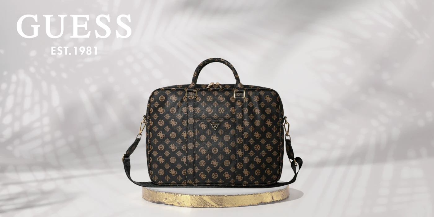 Guess 4G Peony Front Pocket Zipper Triangle Logo Nešiojamas kompiuteris Bag 16 Guess 4G Peony Front Pocket Zipper Triangle Logo Nešiojamas kompiuteris Bag 16