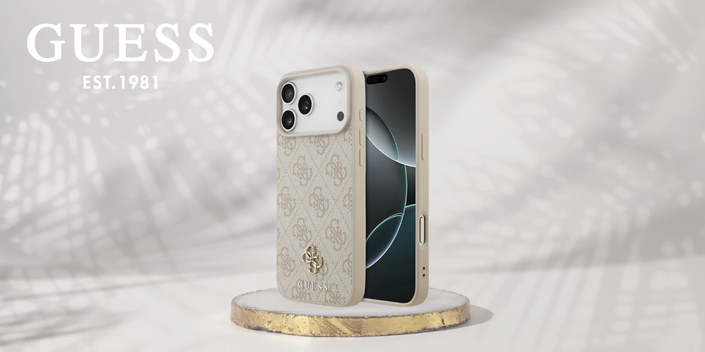 „Guess 4G“ mažas 4G ir klasikinis „MagSafe“ dėklas, skirtas „iPhone 17 Pro Max“ – rožinis aprašymas - Prekės nuotrauka