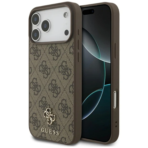„Guess 4G“ mažas klasikinis „MagSafe“ dėklas su logotipu, skirtas „iPhone 17 Pro Max“ – rudas aprašymas - Prekės nuotrauka „Guess 4G“ mažas klasikinis „MagSafe“ dėklas su logotipu, skirtas „iPhone 17 Pro Max“ – rudas aprašymas - Prekės nuotrauka