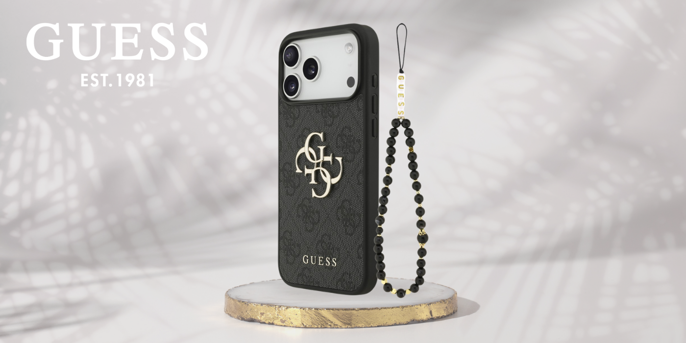 Dėklas Guess 4G Strap 4G Classic Logo Case for iPhone 18 Pro Max / 17 Pro Max - Juodas aprašymas - Prekės nuotrauka