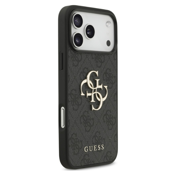 Dėklas Guess 4G Strap 4G Classic Logo Case for iPhone 18 Pro Max / 17 Pro Max - Juodas aprašymas - Prekės nuotrauka