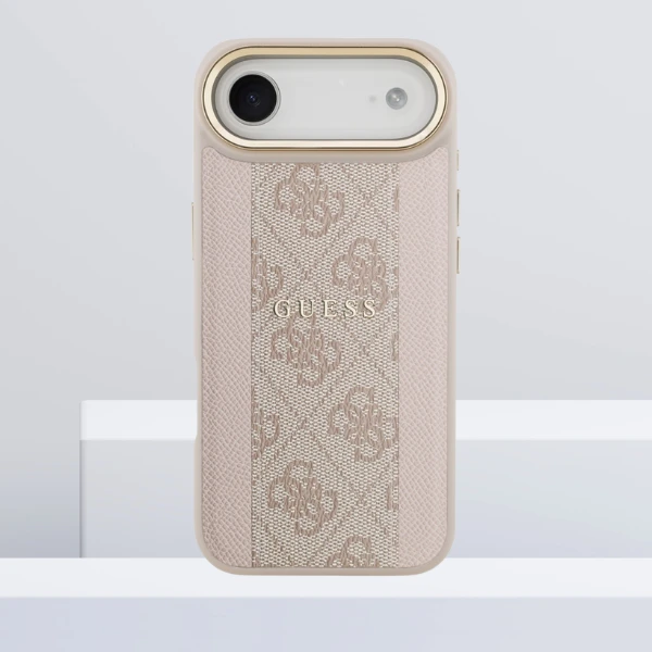 Dėklas Guess 4G Stripe MagSafe Case for iPhone Air - Rožinė aprašymas - Prekės nuotrauka