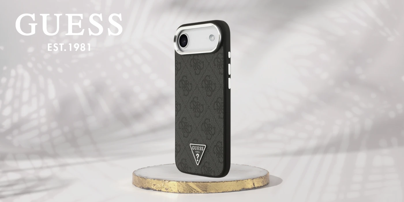 „Guess 4G“ trikampio logotipo „MagSafe“ dėklas, skirtas „iPhone 17 Air“ - juodas aprašymas - Prekės nuotrauka „Guess 4G“ trikampio logotipo „MagSafe“ dėklas, skirtas „iPhone 17 Air“ - juodas aprašymas - Prekės nuotrauka