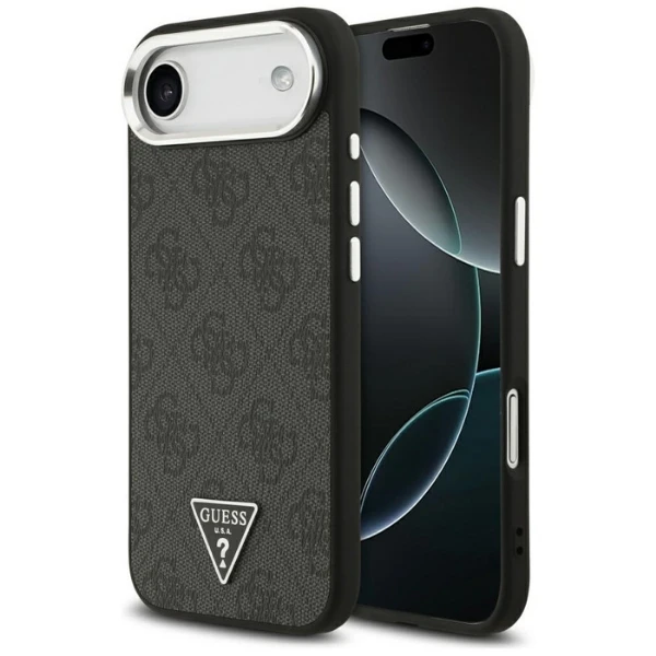 „Guess 4G“ trikampio logotipo „MagSafe“ dėklas, skirtas „iPhone 17 Air“ - juodas aprašymas - Prekės nuotrauka „Guess 4G“ trikampio logotipo „MagSafe“ dėklas, skirtas „iPhone 17 Air“ - juodas aprašymas - Prekės nuotrauka