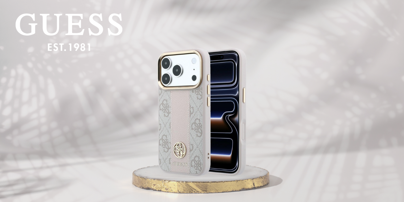 Dėklas Guess 4G su „Stripe Round and Classic Logos“ MagSafe dėklu, skirtu iPhone 17 Pro / 18 Pro – rožinė aprašymas - Prekės nuotrauka