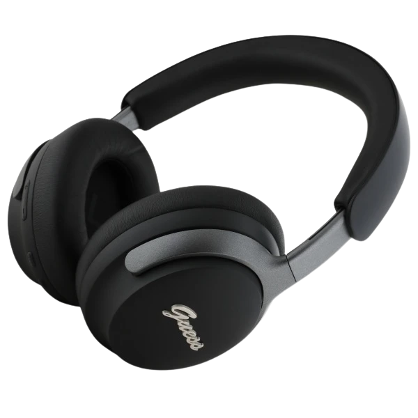 Guess ausinės su lankeliu ant galvos Bluetooth ANC GUBHC22PSFCSMK juodos spalvos Metal Script Logo aprašymas - Prekės nuotrauka