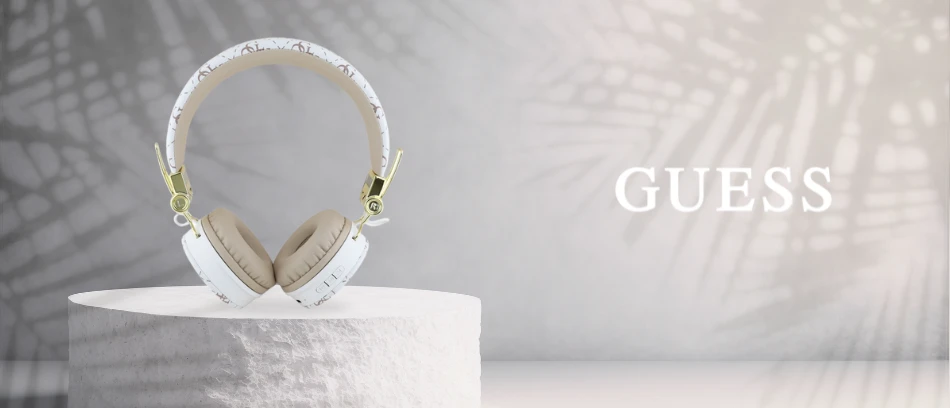Guess ausinės Bluetooth ENC GUBH70E4PTMH baltos spalvos 4G Triangle Round Shape aprašymas - Prekės nuotrauka Guess ausinės Bluetooth ENC GUBH70E4PTMH baltos spalvos 4G Triangle Round Shape aprašymas - Prekės nuotrauka