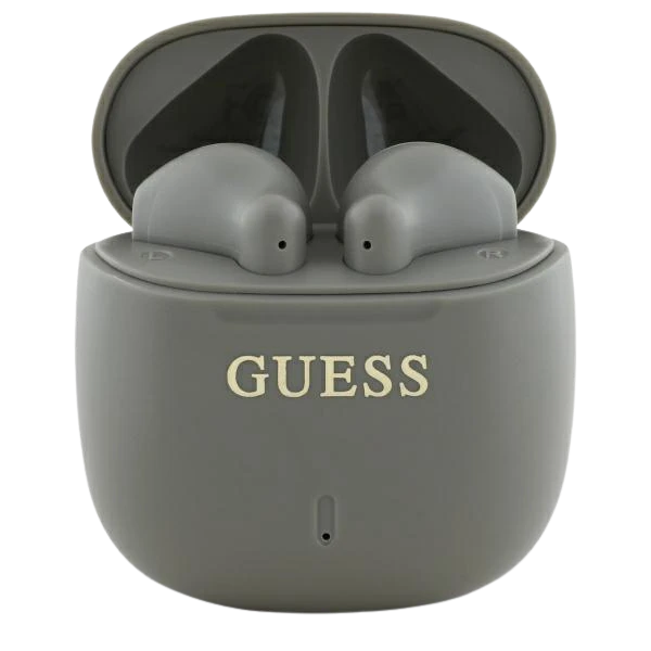 Guess ausinės Bluetooth GUTWSJ14ESGE TWS taupe Printed Classic Logo aprašymas - Prekės nuotrauka Guess ausinės Bluetooth GUTWSJ14ESGE TWS taupe Printed Classic Logo aprašymas - Prekės nuotrauka