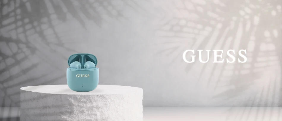 Guess ausinės Bluetooth GUTWSJ14ESGQ TWS turkio spalvos Printed Classic Logo aprašymas - Prekės nuotrauka Guess ausinės Bluetooth GUTWSJ14ESGQ TWS turkio spalvos Printed Classic Logo aprašymas - Prekės nuotrauka