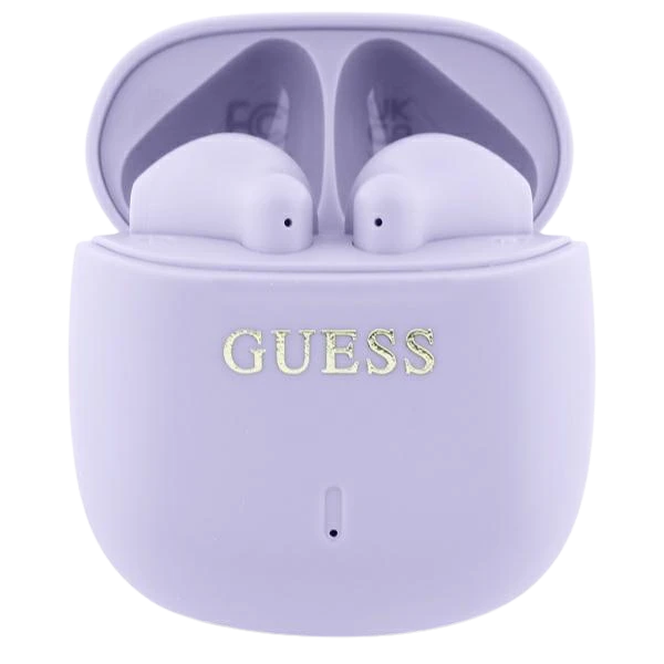 Guess ausinės Bluetooth GUTWSJ14ESGU TWS violetinės spalvos Printed Classic Logo aprašymas - Prekės nuotrauka Guess ausinės Bluetooth GUTWSJ14ESGU TWS violetinės spalvos Printed Classic Logo aprašymas - Prekės nuotrauka