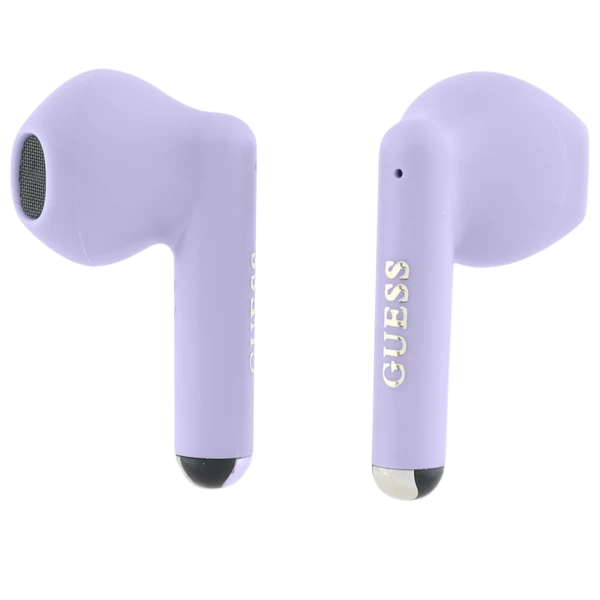 Guess ausinės Bluetooth GUTWSJ14ESGU TWS violetinės spalvos Printed Classic Logo aprašymas - Prekės nuotrauka Guess ausinės Bluetooth GUTWSJ14ESGU TWS violetinės spalvos Printed Classic Logo aprašymas - Prekės nuotrauka