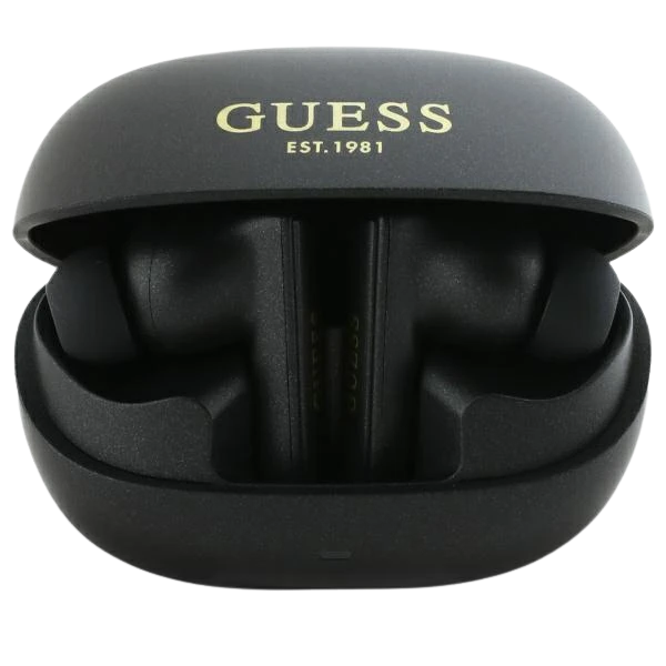 Guess ausinės Bluetooth GUTWST88MCTGK TWS + juodos spalvos Capsule Printed Logo aprašymas - Prekės nuotrauka Guess ausinės Bluetooth GUTWST88MCTGK TWS + juodos spalvos Capsule Printed Logo aprašymas - Prekės nuotrauka