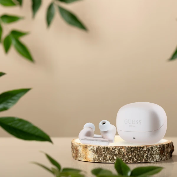 Guess ausinės Bluetooth GUTWST88MCTGP TWS + rožinės spalvos Capsule Printed Logo aprašymas - Prekės nuotrauka Guess ausinės Bluetooth GUTWST88MCTGP TWS + rožinės spalvos Capsule Printed Logo aprašymas - Prekės nuotrauka