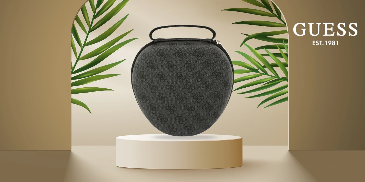 Ausinės Guess Carry Box Headphone Case - Juodas aprašymas - Prekės nuotrauka