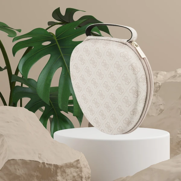 Ausinės Guess Carry Box Headphone Case - Rožinė aprašymas - Prekės nuotrauka