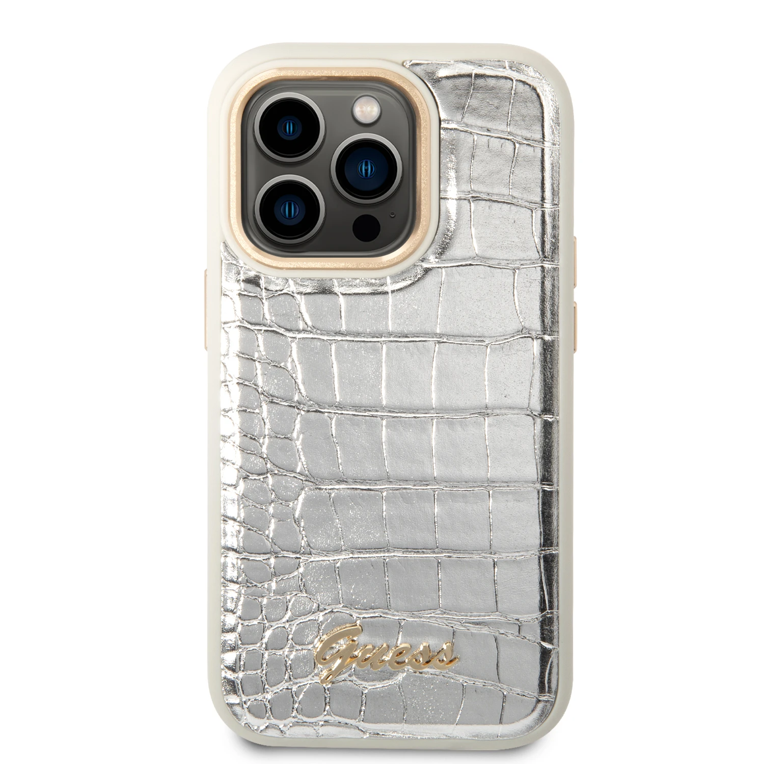 „Guess Croco Collection“ dėklas, skirtas iPhone 14 Pro 6.1