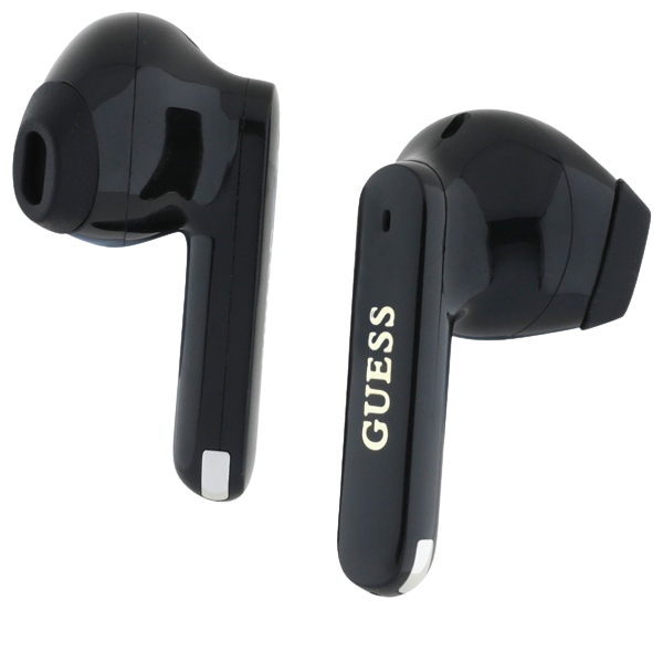 Guess ausinės Bluetooth GUTWSC2MCDSK TWS juodos spalvos Elongated Metalic Printed Logo aprašymas - Prekės nuotrauka Guess ausinės Bluetooth GUTWSC2MCDSK TWS juodos spalvos Elongated Metalic Printed Logo aprašymas - Prekės nuotrauka