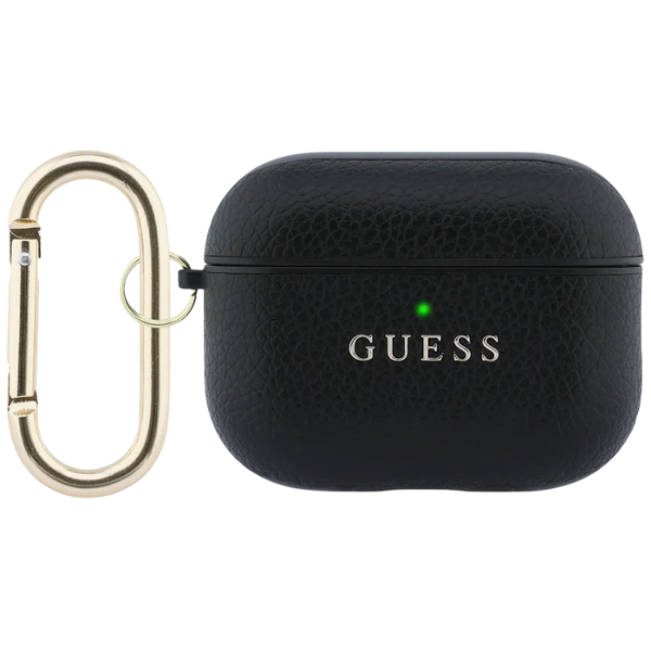 „Guess Grained Classic Logo“ dėklas, skirtas „AirPods Pro 3“ ausinėms - juodas aprašymas - Prekės nuotrauka „Guess Grained Classic Logo“ dėklas, skirtas „AirPods Pro 3“ ausinėms - juodas aprašymas - Prekės nuotrauka