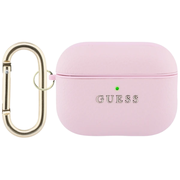 „Guess“ grūdėtas klasikinis logotipo dėklas, skirtas „AirPods Pro 3“ ausinėms - Rožinė aprašymas - Prekės nuotrauka „Guess“ grūdėtas klasikinis logotipo dėklas, skirtas „AirPods Pro 3“ ausinėms - Rožinė aprašymas - Prekės nuotrauka