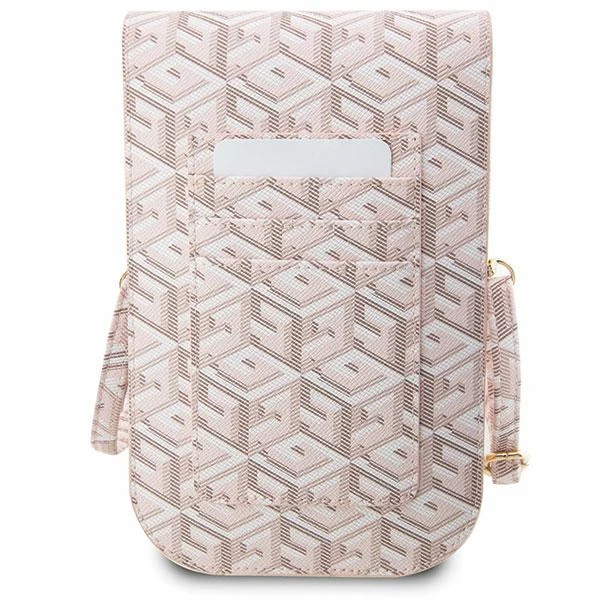 Guess krepšys telefonui GUWBHGCFSEP pink Piniginė GCube Stripe aprašymas - Prekės nuotrauka