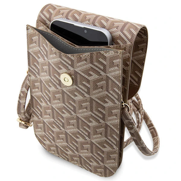 Guess Handbag GUWBHGCFSEW ruda/ruda GCube Stripe aprašymas - Prekės nuotrauka Guess Handbag GUWBHGCFSEW ruda/ruda GCube Stripe aprašymas - Prekės nuotrauka