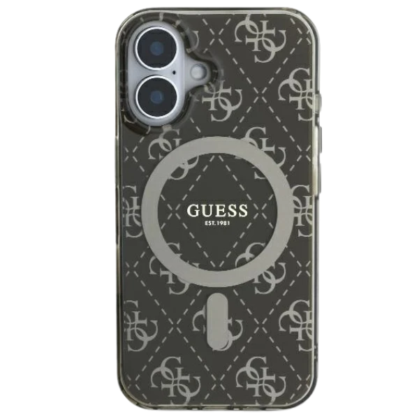 Apple iPhone 16 Guess IML 4G Background MagSafe (GUHMP16SH4DTEW) dėklas telefonui rudos spalvos aprašymas - Prekės nuotrauka Apple iPhone 16 Guess IML 4G Background MagSafe (GUHMP16SH4DTEW) dėklas telefonui rudos spalvos aprašymas - Prekės nuotrauka