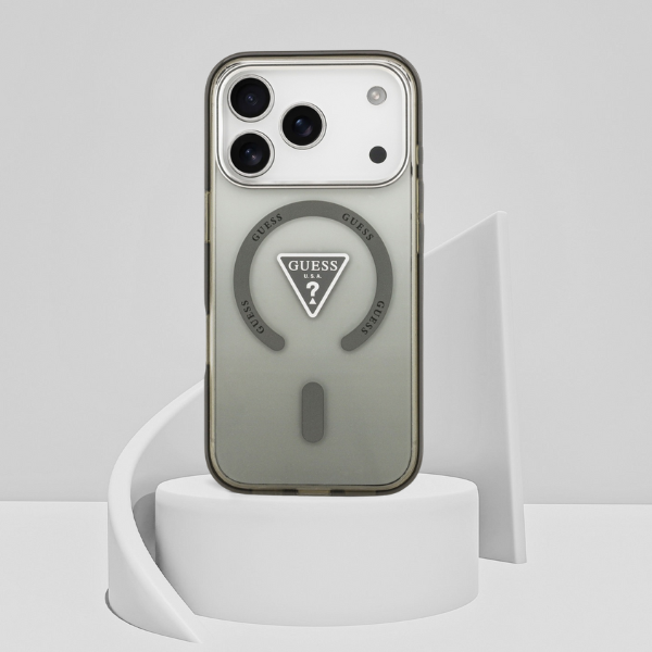 „Guess IML“ gradiento trikampio logotipo „MagSafe“ dėklas, skirtas „iPhone 17 Pro Max“ - Žalias aprašymas - Prekės nuotrauka „Guess IML“ gradiento trikampio logotipo „MagSafe“ dėklas, skirtas „iPhone 17 Pro Max“ - Žalias aprašymas - Prekės nuotrauka
