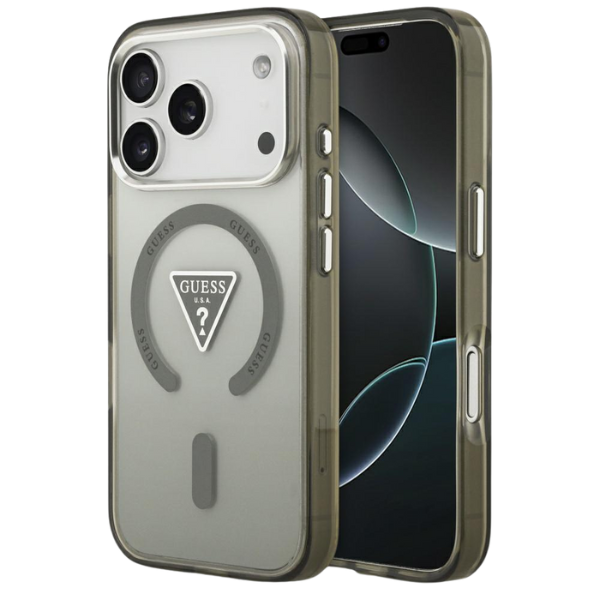 „Guess IML“ gradiento trikampio logotipo „MagSafe“ dėklas, skirtas „iPhone 17 Pro Max“ - Žalias aprašymas - Prekės nuotrauka „Guess IML“ gradiento trikampio logotipo „MagSafe“ dėklas, skirtas „iPhone 17 Pro Max“ - Žalias aprašymas - Prekės nuotrauka