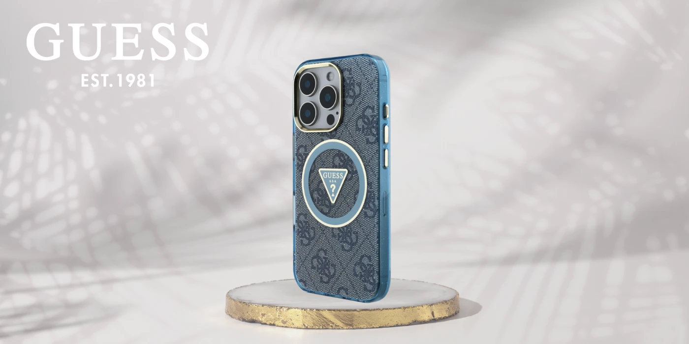 Guess IML Metal Glitter 4G Circle Triangle MagSafe dėklas, skirtas iPhone 16 Pro Max - Mėlyna aprašymas - Prekės nuotrauka Guess IML Metal Glitter 4G Circle Triangle MagSafe dėklas, skirtas iPhone 16 Pro Max - Mėlyna aprašymas - Prekės nuotrauka