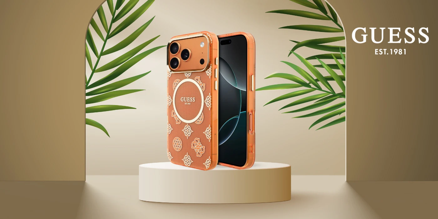 „Guess IML Peony Dot MagSafe“ dėklas, skirtas „iPhone 17 Pro Max“ – oranžinis aprašymas - Prekės nuotrauka „Guess IML Peony Dot MagSafe“ dėklas, skirtas „iPhone 17 Pro Max“ – oranžinis aprašymas - Prekės nuotrauka