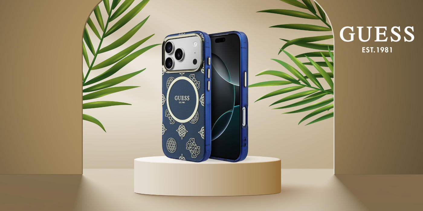 „Guess IML Peony Dot MagSafe“ dėklas, skirtas „iPhone 17 Pro“ – Mėlyna aprašymas - Prekės nuotrauka „Guess IML Peony Dot MagSafe“ dėklas, skirtas „iPhone 17 Pro“ – Mėlyna aprašymas - Prekės nuotrauka