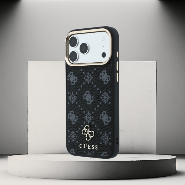 Dėklas Guess Peony 4G Small Logo MagSafe Case, skirtas iPhone 17 Pro Max / 18 Pro Max – Juoda aprašymas - Prekės nuotrauka