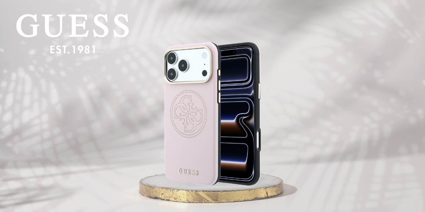 Dėklas Guess Perforated 4G Gold Logo Magsafe Case for iPhone 17 Pro / 18 Pro - Rožinė aprašymas - Prekės nuotrauka