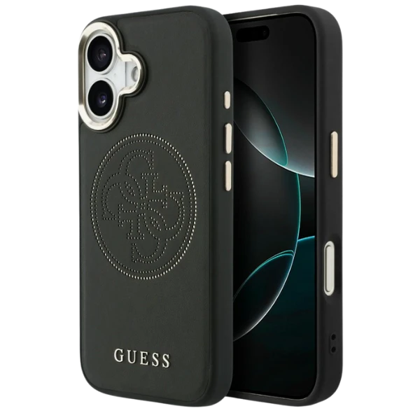Dėklas Guess Perforated 4G MagSafe case for iPhone 17 - juodas aprašymas - Prekės nuotrauka