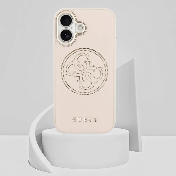 Dėklas Guess Perforated 4G MagSafe Case for iPhone 17 - Rožinė aprašymas - Prekės nuotrauka