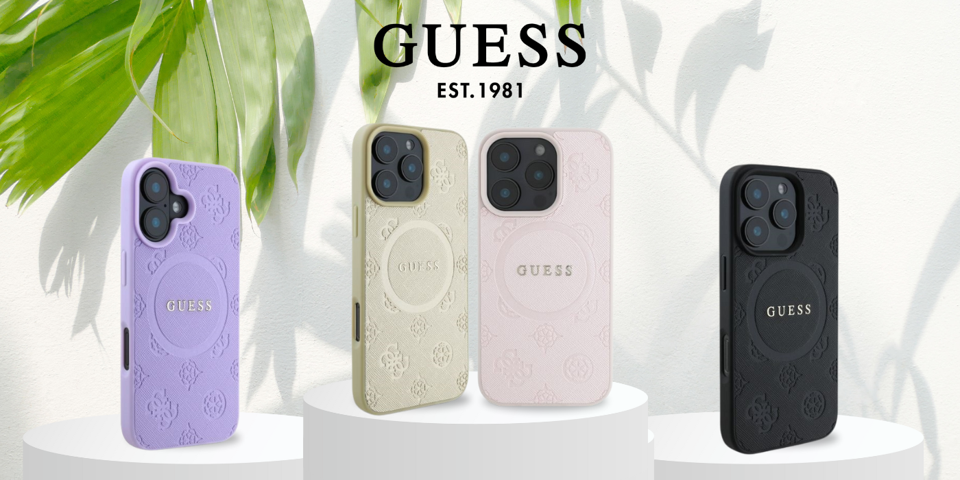 Apple iPhone 16 Pro Guess Saffiano Peony Classic Logo MagSafe (GUHMP16LPSAPSMEU) dėklas telefonui violetinės spalvos aprašymas - Prekės nuotrauka Apple iPhone 16 Pro Guess Saffiano Peony Classic Logo MagSafe (GUHMP16LPSAPSMEU) dėklas telefonui violetinės spalvos aprašymas - Prekės nuotrauka