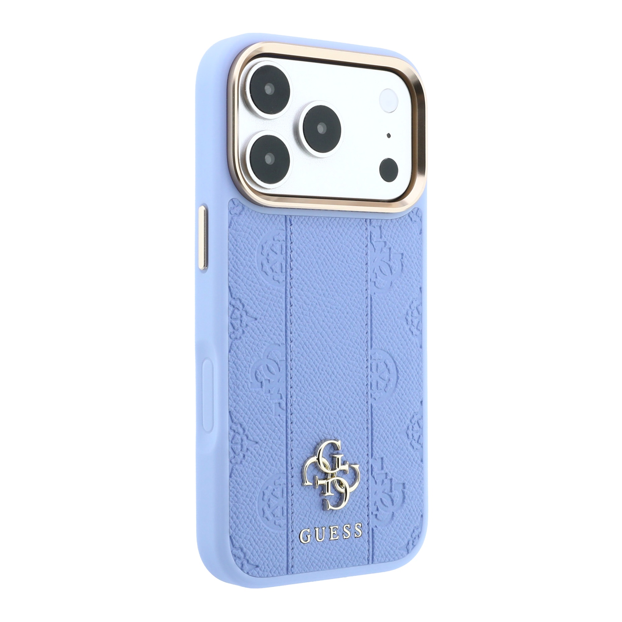 Dėklas Guess Stripe Peony 4G Logo MagSafe Case for iPhone 18 Pro / 17 Pro - Light Mėlyna aprašymas - Prekės nuotrauka