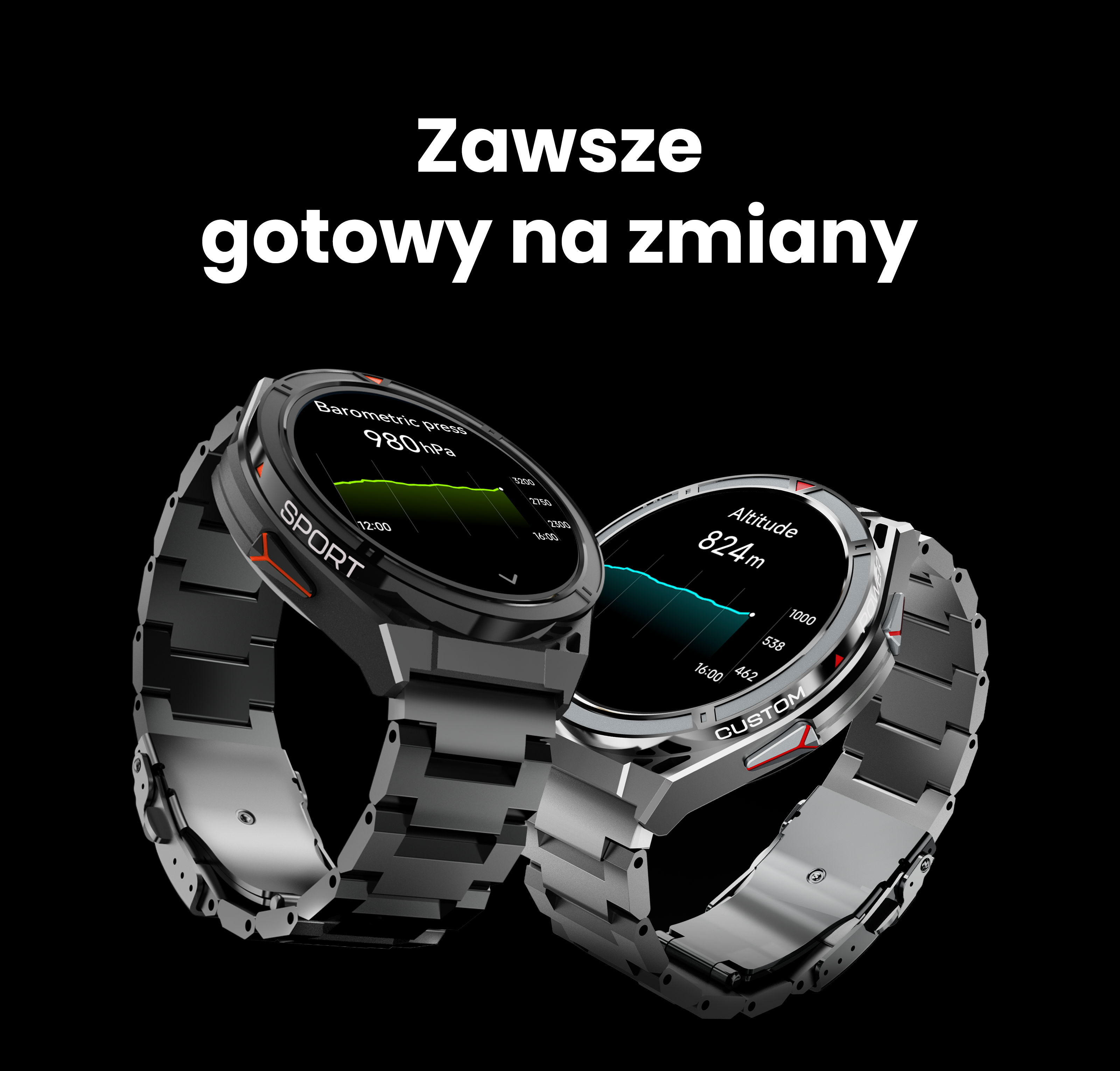 „HiFuture Active“ išmanusis laikrodis - sidabrinis aprašymas - Prekės nuotrauka