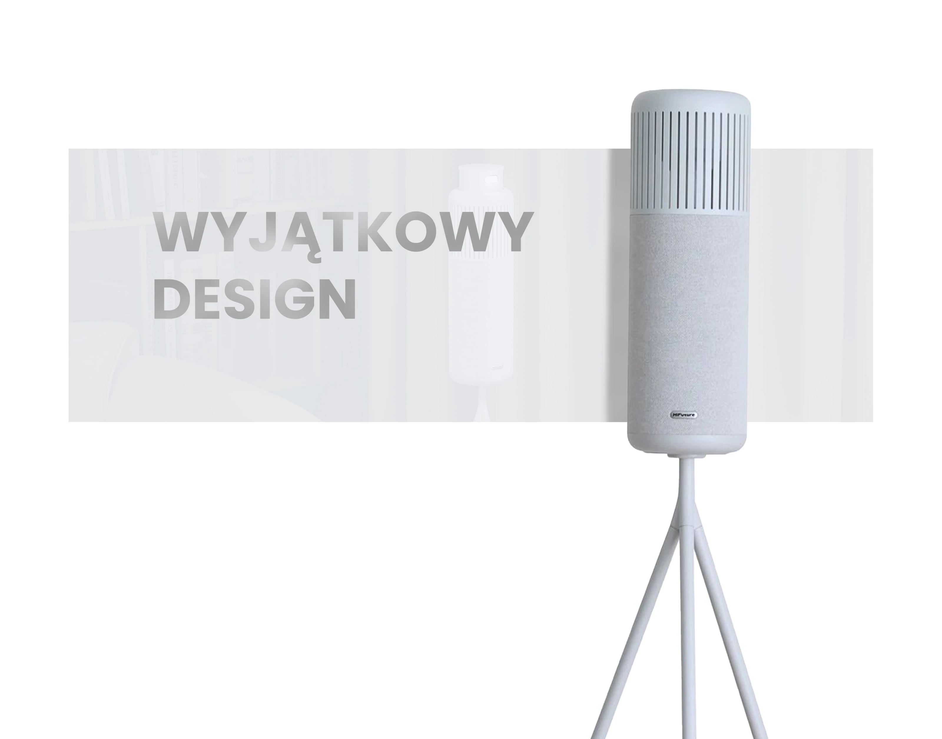 Ausinės HiFuture Wedge Bluetooth Speaker - Sidabrinis ir Baltas aprašymas - Prekės nuotrauka