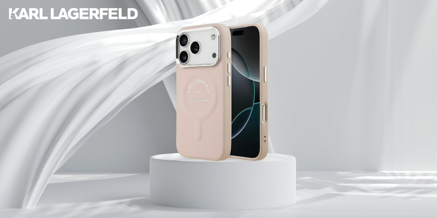 Dėklas Karl Lagerfeld Embossed Open Ring RSG Logo MagSafe Case for iPhone 17 Pro / 18 Pro - Rožinė aprašymas - Prekės nuotrauka