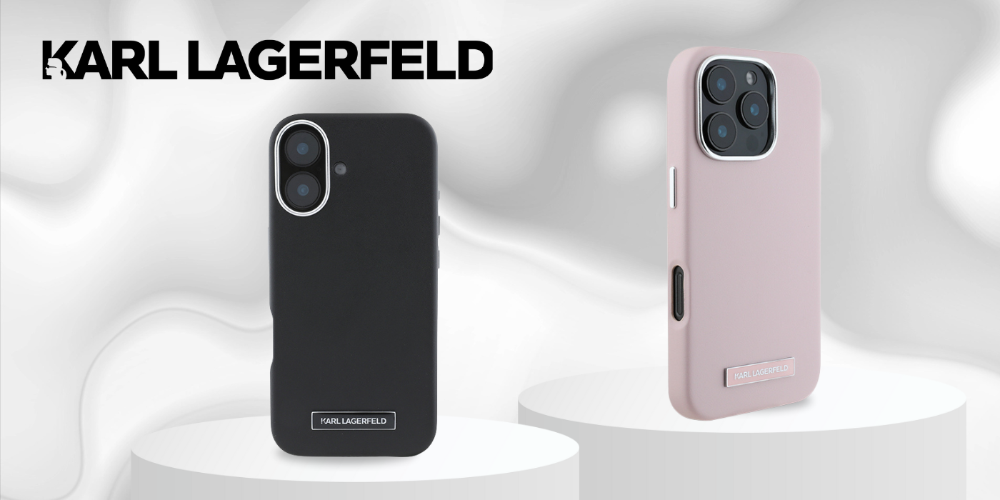 Apple iPhone 16 Pro Max Karl Lagerfeld FW Metal Plate MagSafe (KLHMP16XPGMSRPP) dėklas telefonui rožinės spalvos aprašymas - Prekės nuotrauka