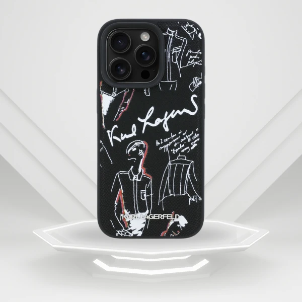 „Karl Lagerfeld“ grūdėto rašto ir logotipo „MagSafe“ dėklas, skirtas „iPhone 16 Pro“ – Juodas aprašymas - Prekės nuotrauka „Karl Lagerfeld“ grūdėto rašto ir logotipo „MagSafe“ dėklas, skirtas „iPhone 16 Pro“ – Juodas aprašymas - Prekės nuotrauka