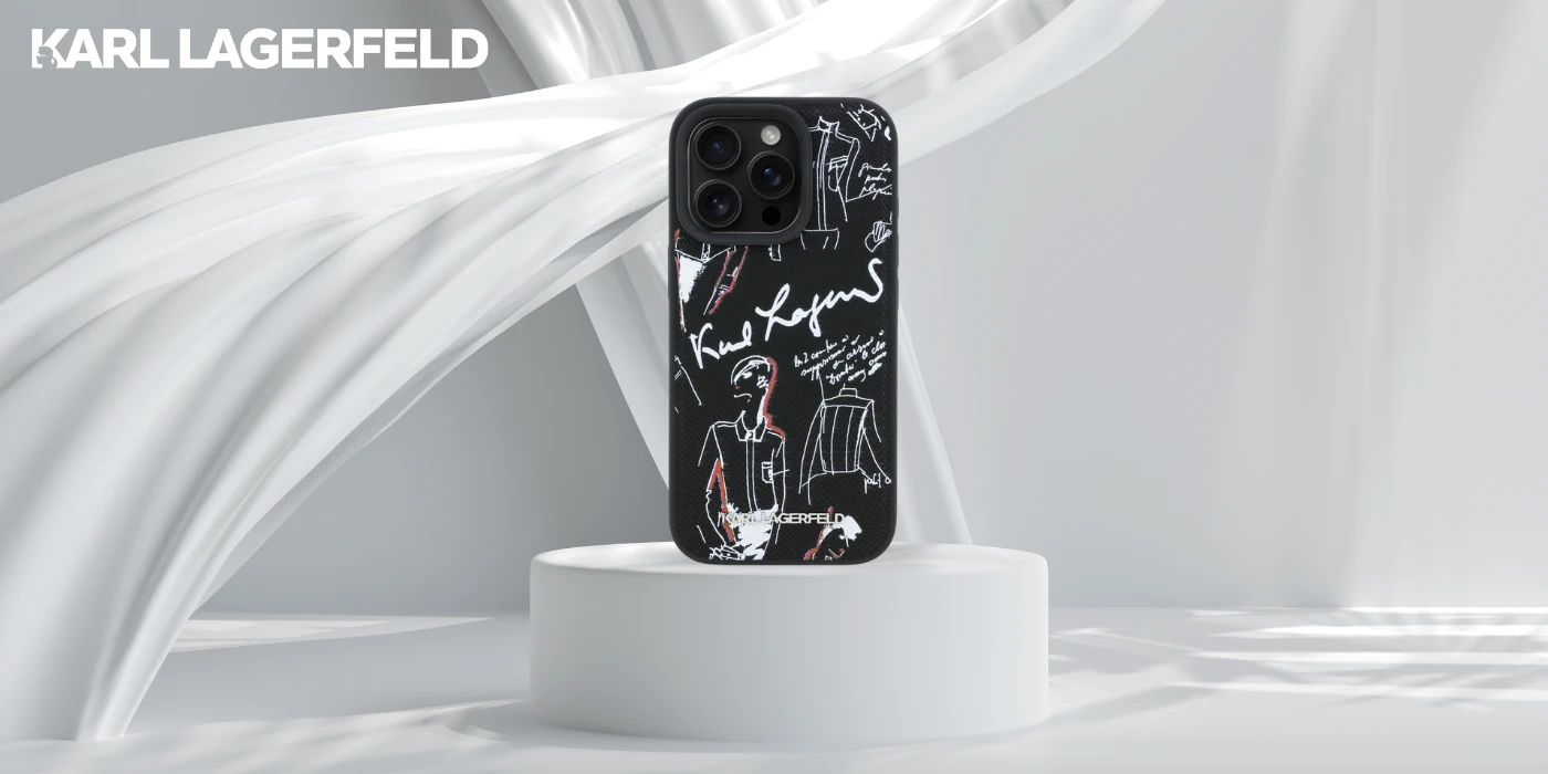 „Karl Lagerfeld“ grūdėto rašto ir logotipo „MagSafe“ dėklas, skirtas „iPhone 16 Pro Max“ – Juodas aprašymas - Prekės nuotrauka „Karl Lagerfeld“ grūdėto rašto ir logotipo „MagSafe“ dėklas, skirtas „iPhone 16 Pro Max“ – Juodas aprašymas - Prekės nuotrauka